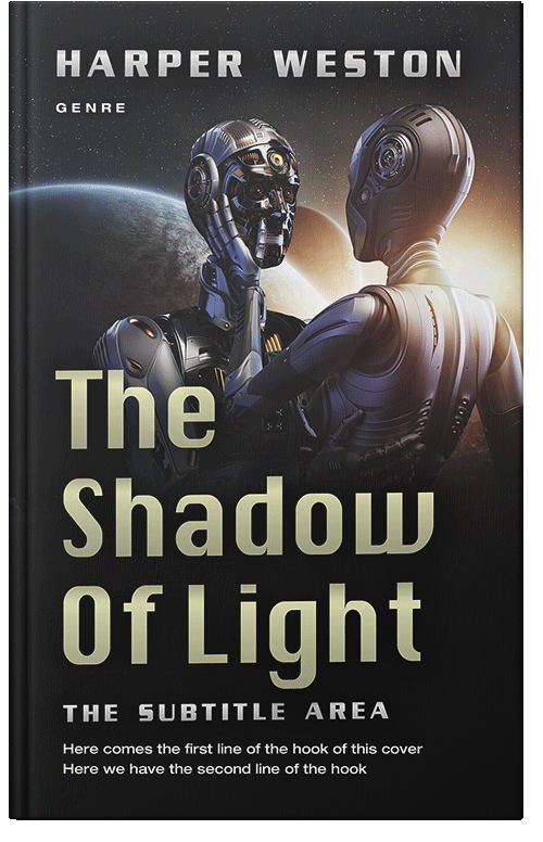 Front view of Premade Science Fiction Book Cover - Foggy Gray