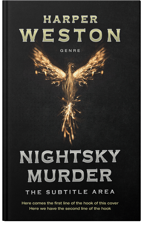 Front view of Premade Fantasy Book Cover - Cod Gray