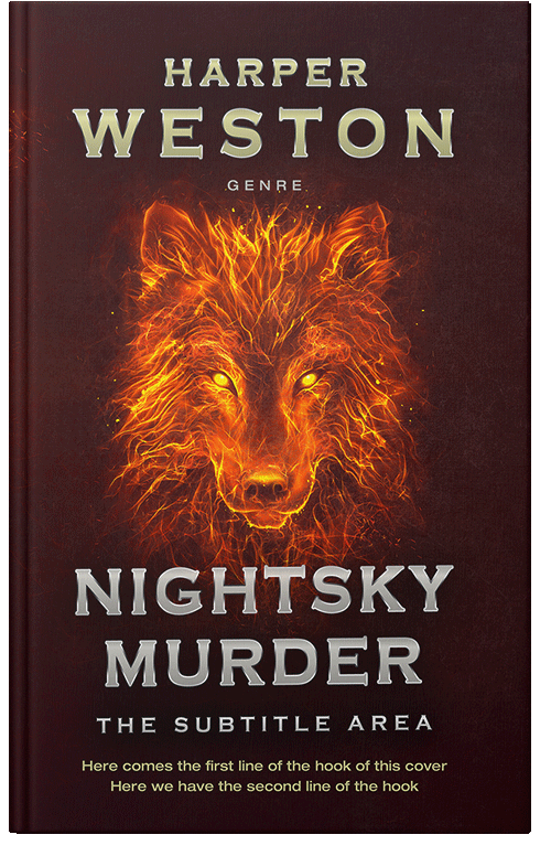 Front view of Premade Fantasy Book Cover - Raw Sienna