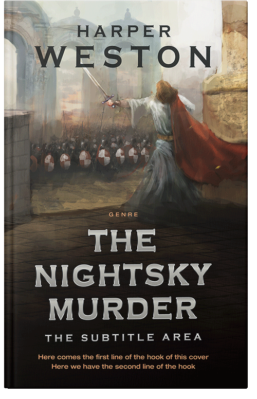 Front view of Premade Fantasy Book Cover - Ash