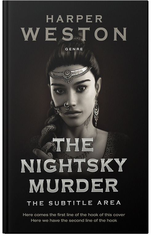 Front view of Premade Fantasy Book Cover - Rangoon Green