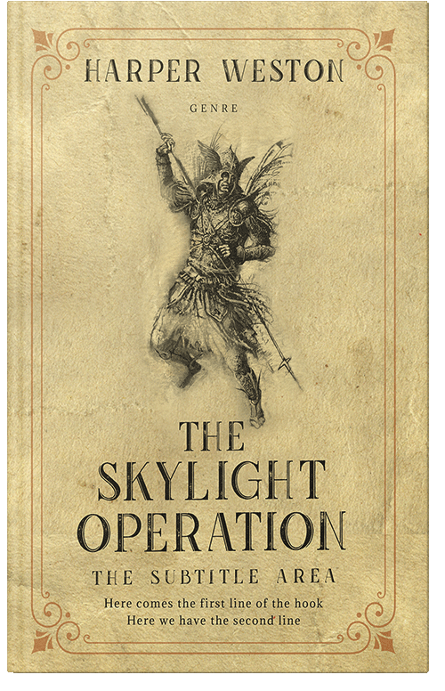 Front view of Premade Historical Book Cover - Brandy