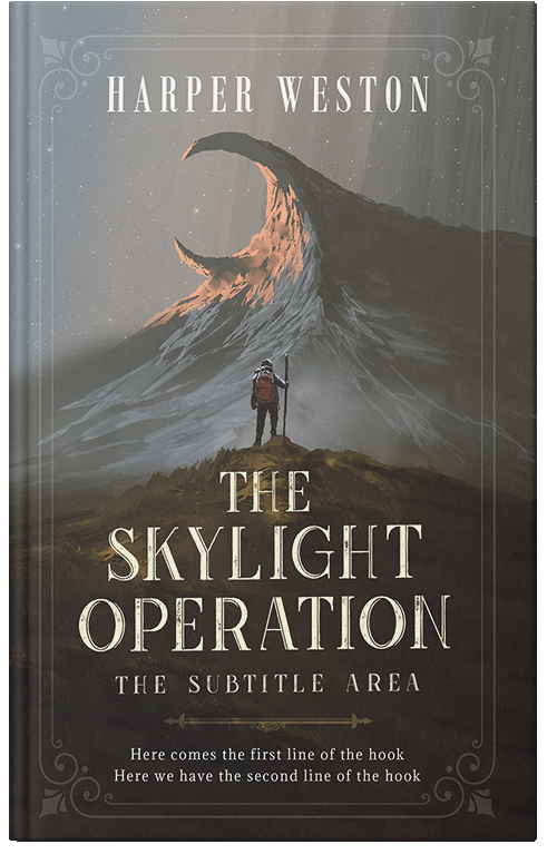 Front view of Premade Fantasy Book Cover - Armadillo