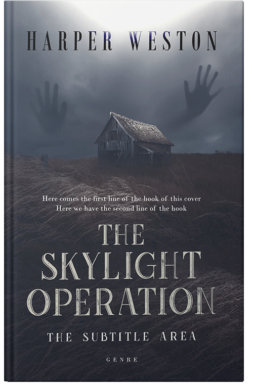 Front view of Premade Horror Book Cover - Tuna