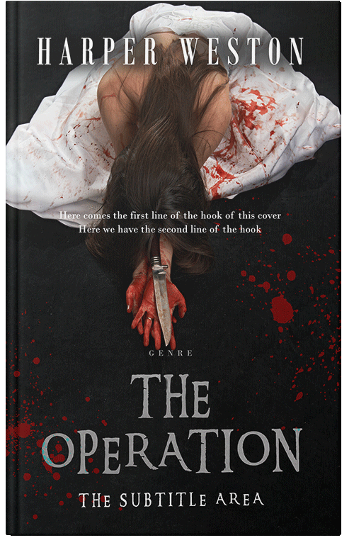 Front view of Premade Mystery & Thriller & Suspense Book Cover - Silk