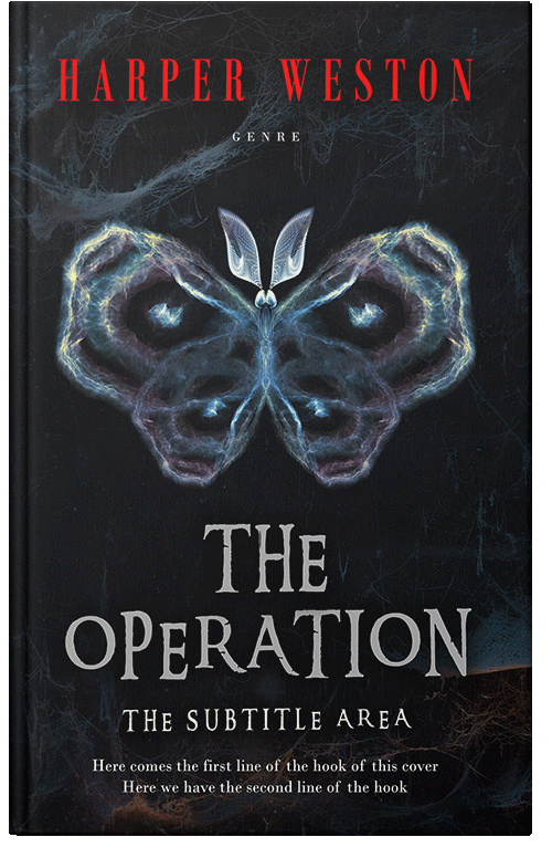 Front view of Premade Horror Book Cover - Woodsmoke