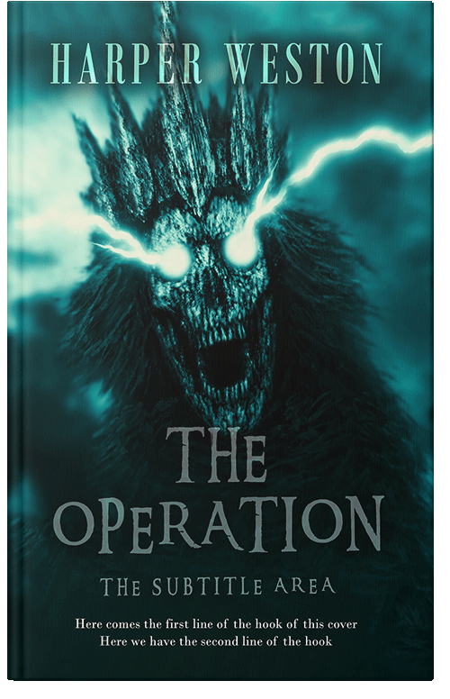 Front view of Premade Apocalyptica Book Cover - Black Pearl