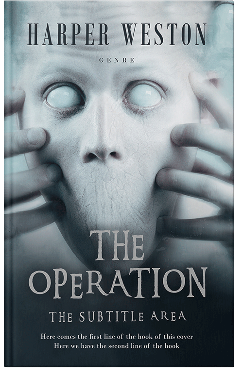 Front view of Premade Horror Book Cover - Submarine