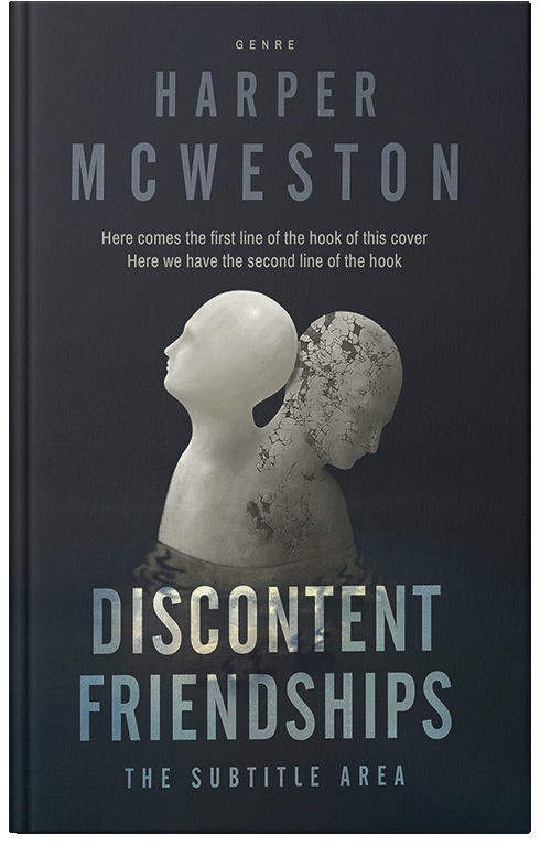 Front view of Premade Surreal Book Cover - Shark