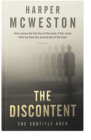 Pre Made Book Cover Fuscous Gray