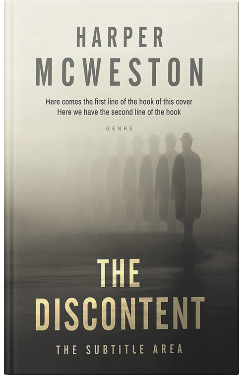 Front view of Premade Mystery & Thriller & Suspense Book Cover - Fuscous Gray