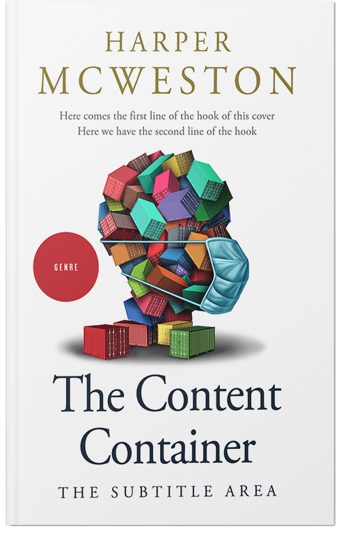 Front view of Premade Business Book Cover - Silver Rust