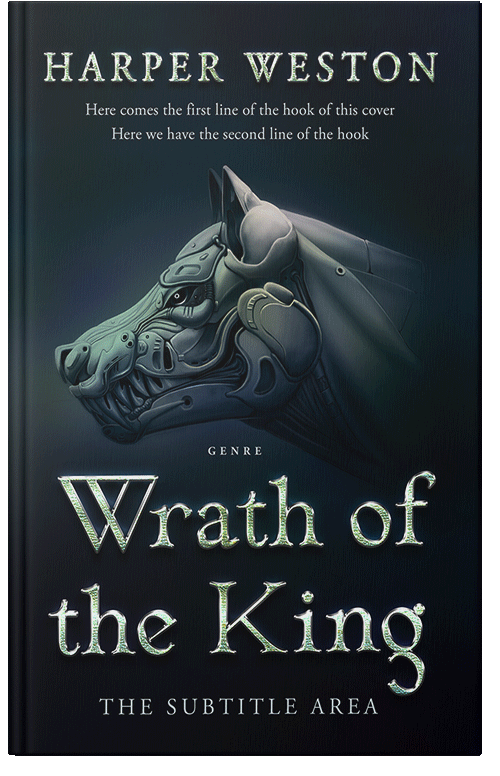 Front view of Premade Fantasy Book Cover - Ebony
