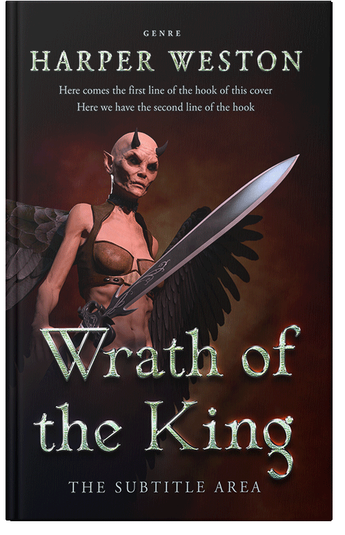 Front view of Premade Fantasy Book Cover - Coffee Bean