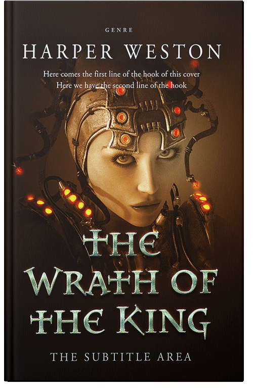 Front view of Premade Science Fiction Book Cover - Creole