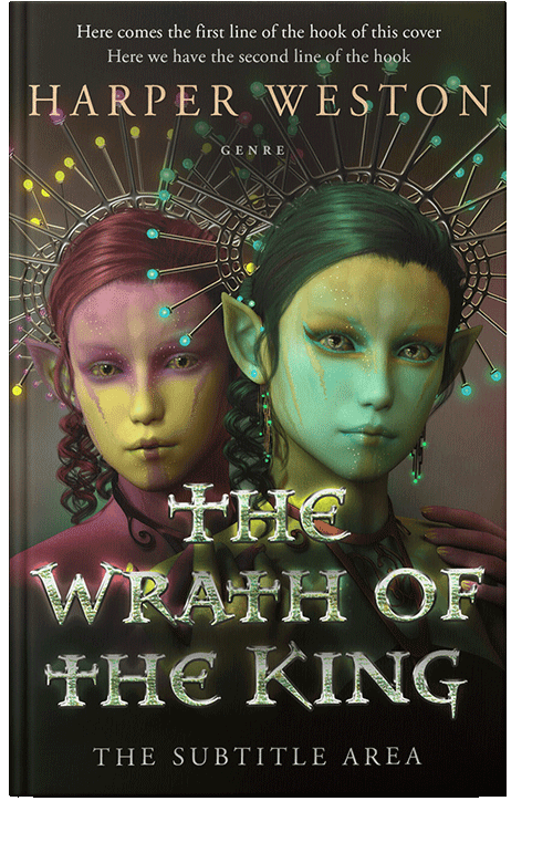 Front view of Oil #23865 - Premade Fantasy Book Cover