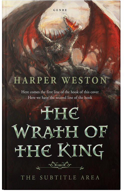 Front view of Premade Fantasy Book Cover - Night Rider