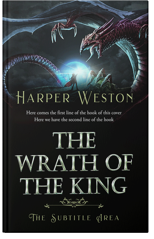 Front view of Premade Fantasy Book Cover - Woodsmoke