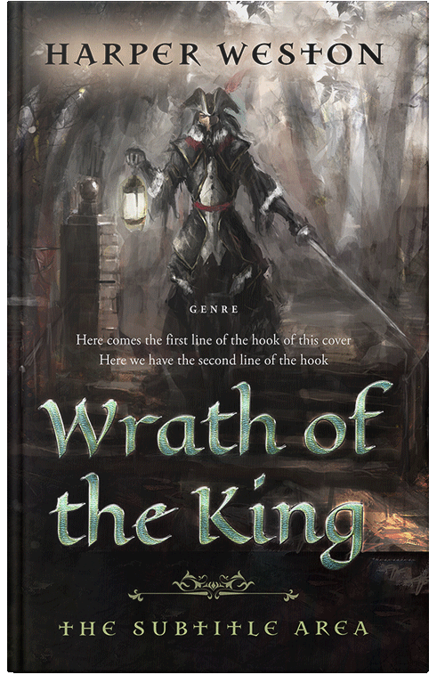 Front view of Premade Fantasy Book Cover - Cocoa Brown