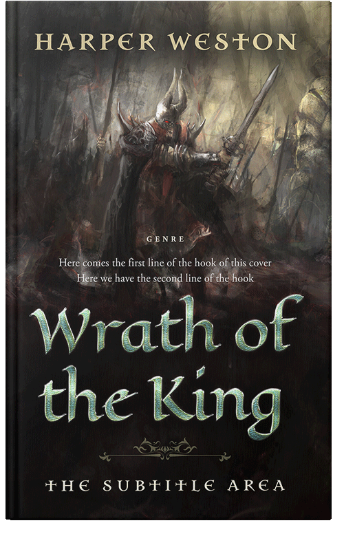 Front view of Premade Fantasy Book Cover - Zeus