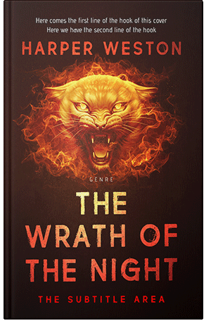 Premade Book Cover Flame Pea