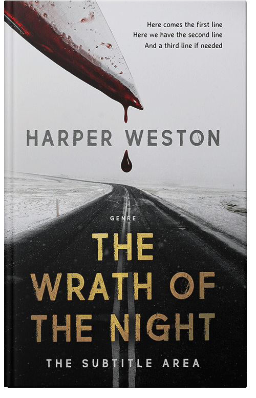 Front view of Premade Mystery & Thriller & Suspense Book Cover - French Gray