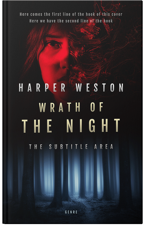 Front view of Premade Mystery & Thriller & Suspense Book Cover - Woodsmoke