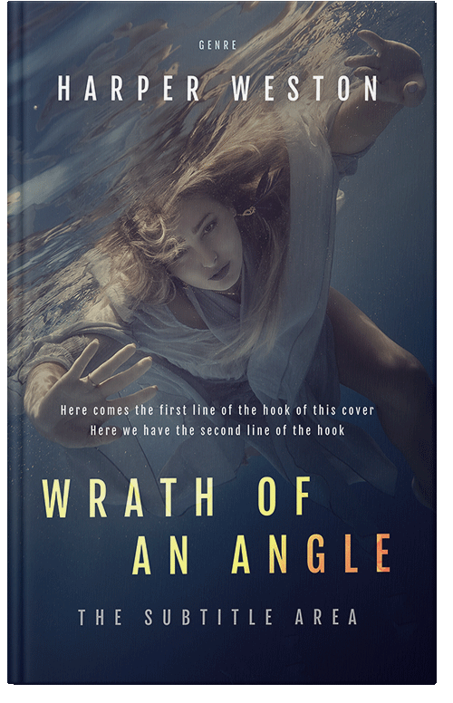 Front view of Premade Mystery & Thriller & Suspense Book Cover - Oxford Blue