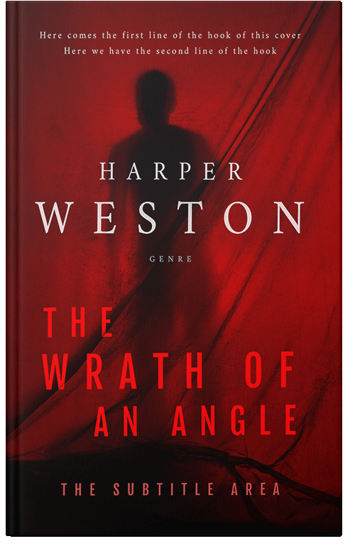 Front view of Premade Mystery & Thriller & Suspense Book Cover - Dark Burgundy