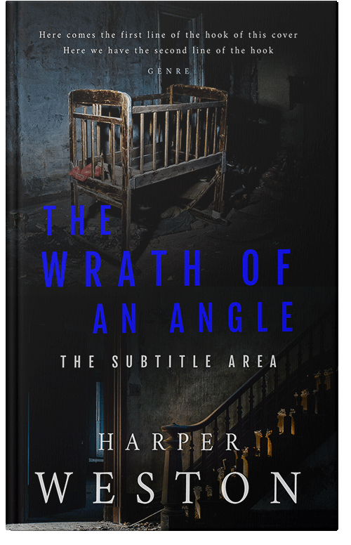 Front view of Premade Abstract Book Cover - Cod Gray