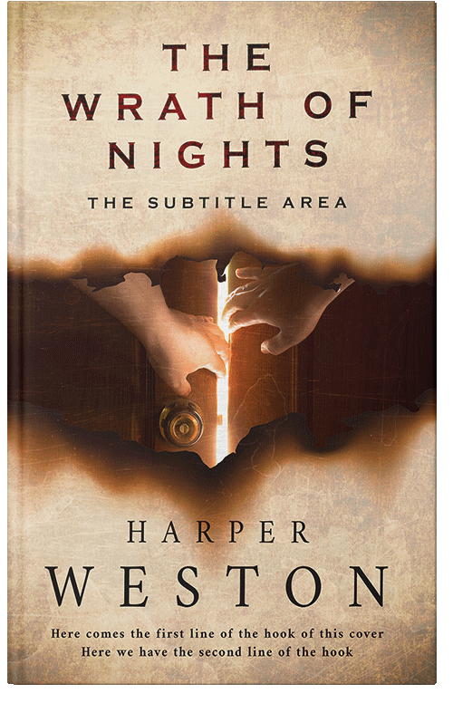 Front view of Premade Mystery & Thriller & Suspense Book Cover - Raffia