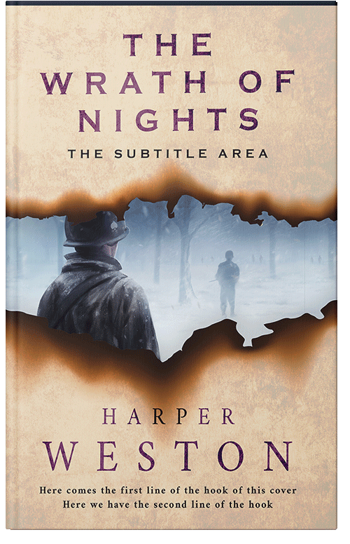 Front view of Premade Action & Adventure Book Cover - Bone