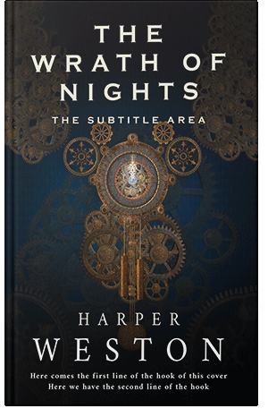 Premade Book Cover Black