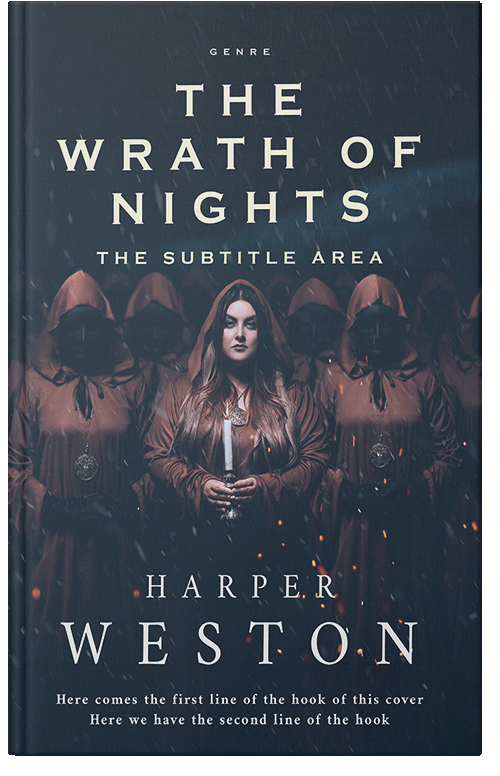 Front view of Premade Fantasy Book Cover - Ebony Clay