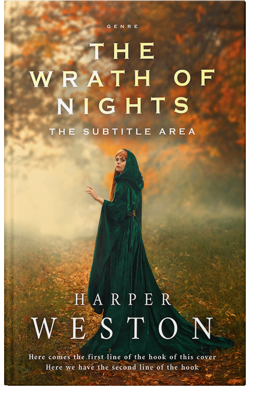 Front view of Premade Fantasy Book Cover - Kumera