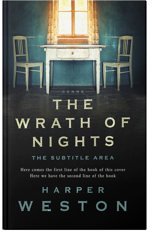 Front view of Premade Literary Fiction Book Cover - Bunker