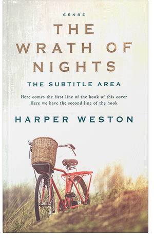 Premade Book Cover Ecru White