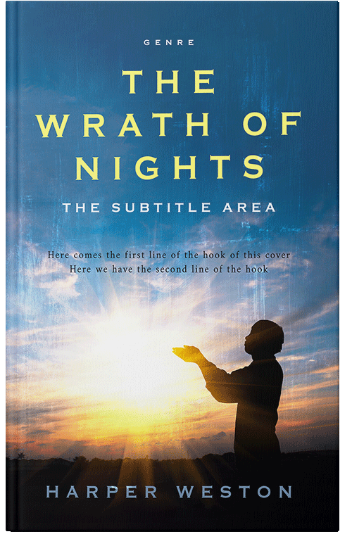 Front view of Premade Religion & Spirituality Book Cover - Bone