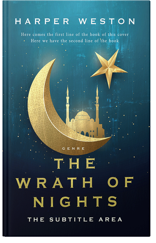 Front view of Premade Religion & Spirituality Book Cover - Elephant