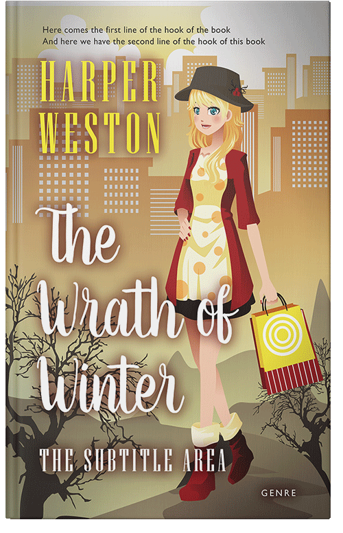 Front view of Premade Chick Lit Book Cover - Gimblet