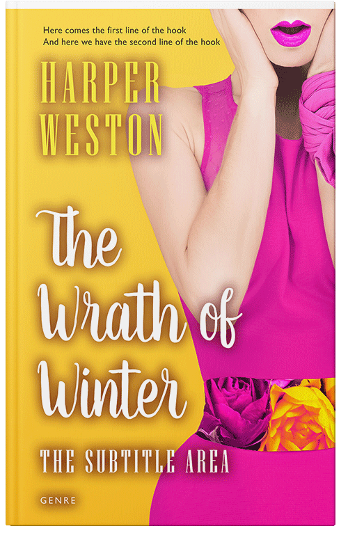 Front view of Premade Self-Improvement & Self-Help Book Cover - Saffron