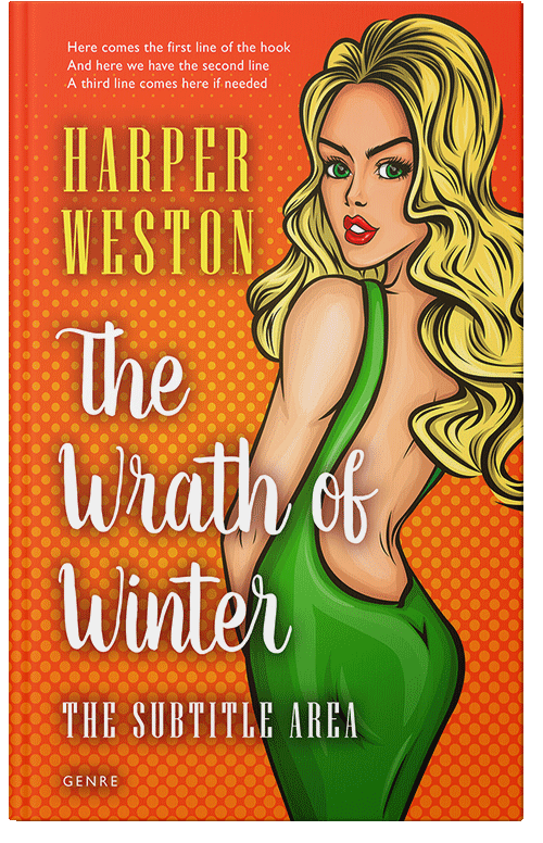 Front view of Premade Erotica Book Cover - Green Leaf