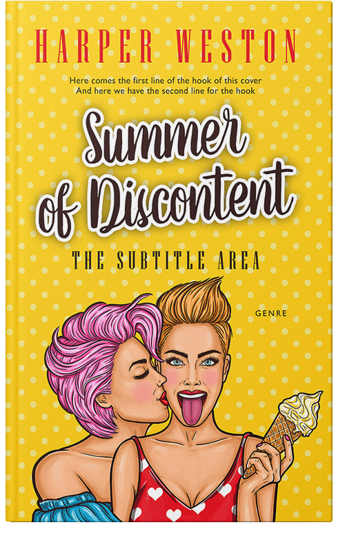 Front view of Premade Chick Lit Book Cover - Ripe Lemon