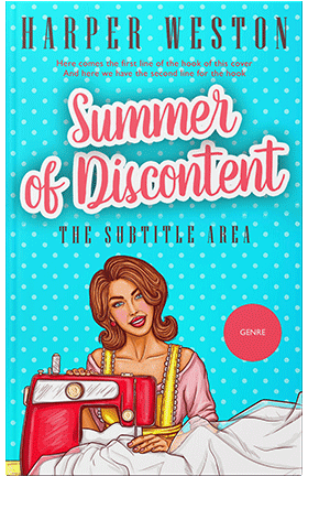 Pre Made Book Cover Rose Fog