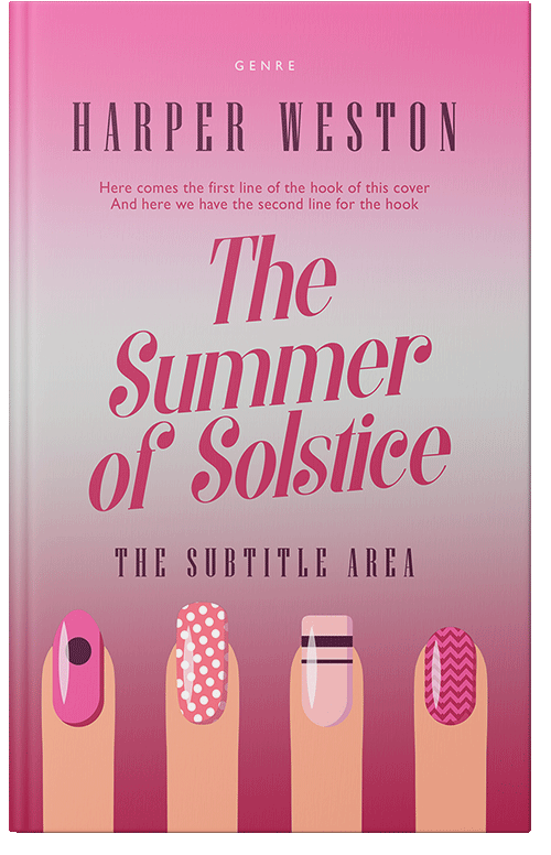 Front view of Premade Chick Lit Book Cover - Cavern Pink