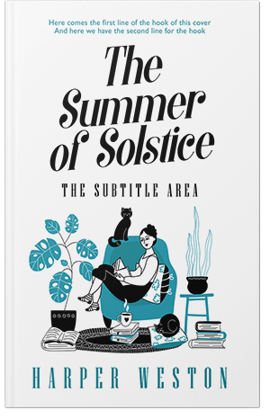 Premade Book Cover Eastern Blue