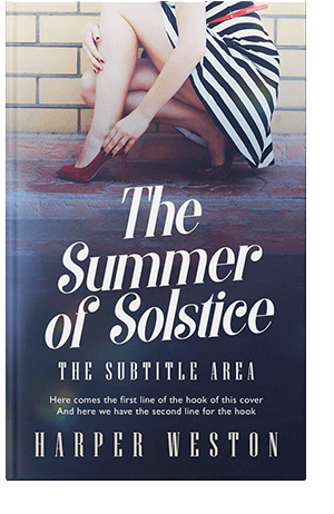 Pre Made Book Cover Swirl