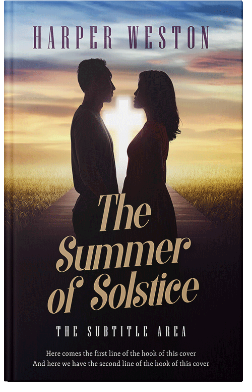 Front view of Premade Romance Book Cover - Gondola