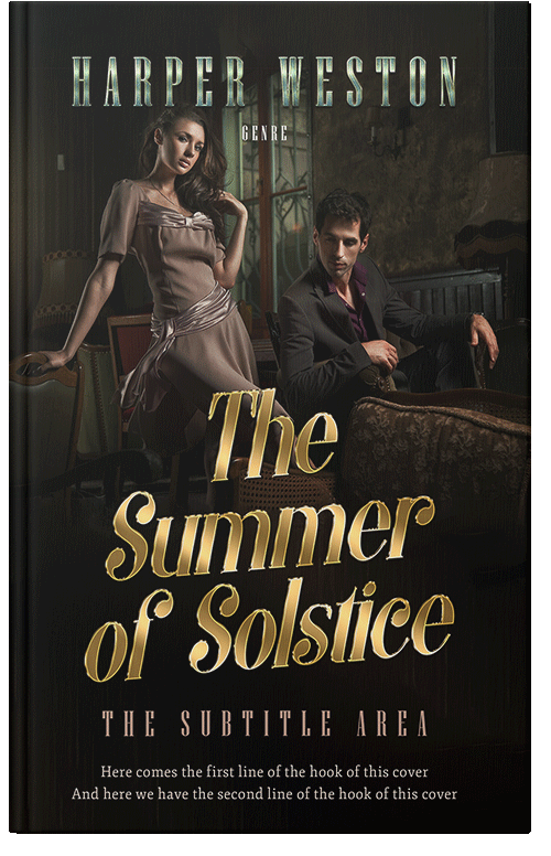 Front view of Premade Romance Book Cover - Night Rider