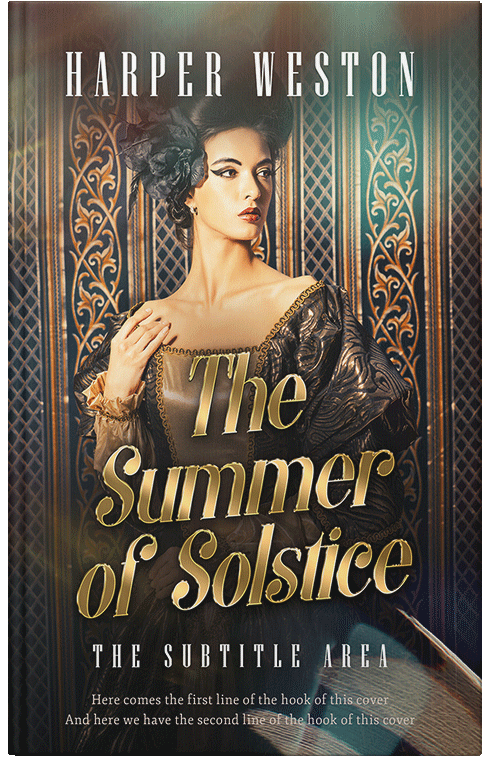 Front view of Premade Royal Romance Book Cover - Tuatara